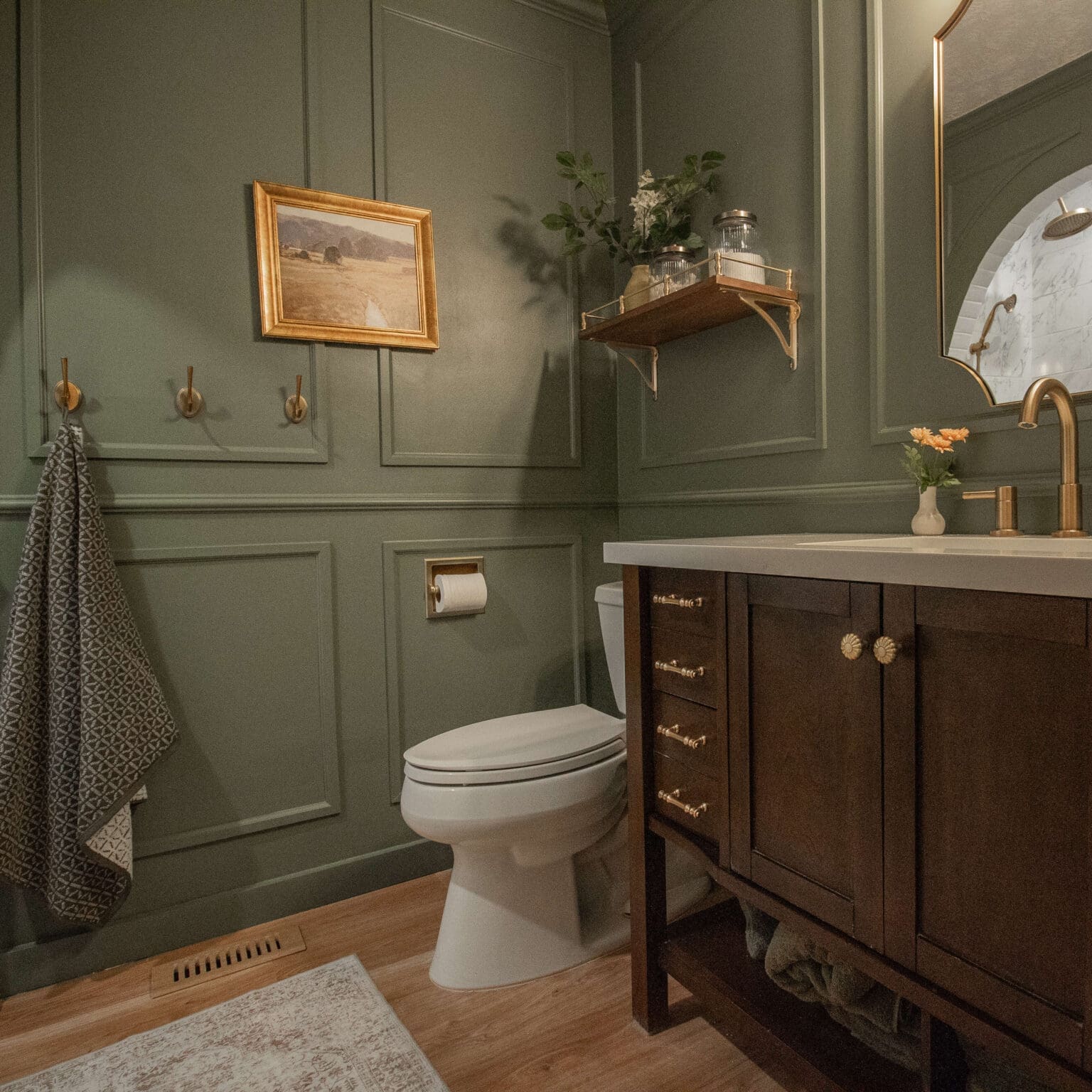 Dark Green Bathroom Remodel: Elevate Style with Timeless Elegance